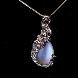 Peacock Crystal Pendant